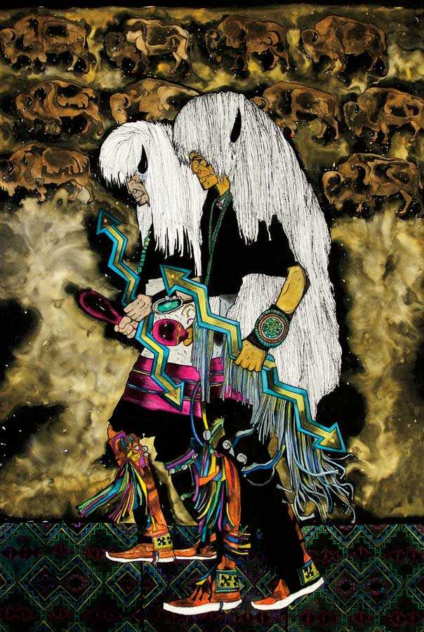 Danza de los Bisontes by artist Amado Pena Jr.