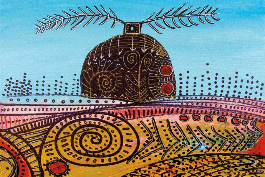 Abandoned Woman by artist Alan Syliboy