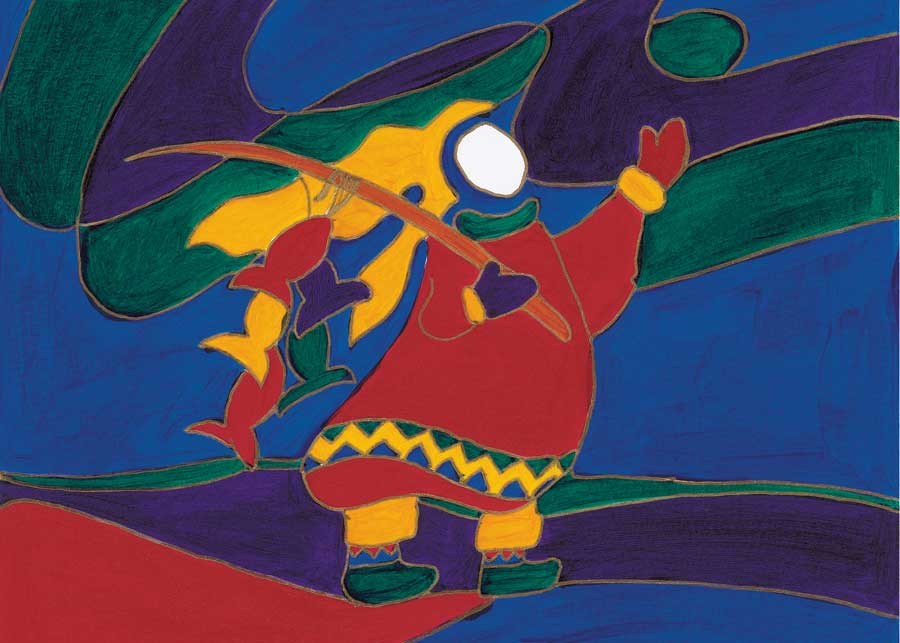 Great Catch by artist Dawn Oman