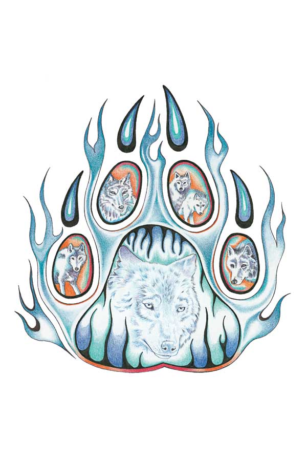 The Wolf Pack II by artist Hubert V. Billy