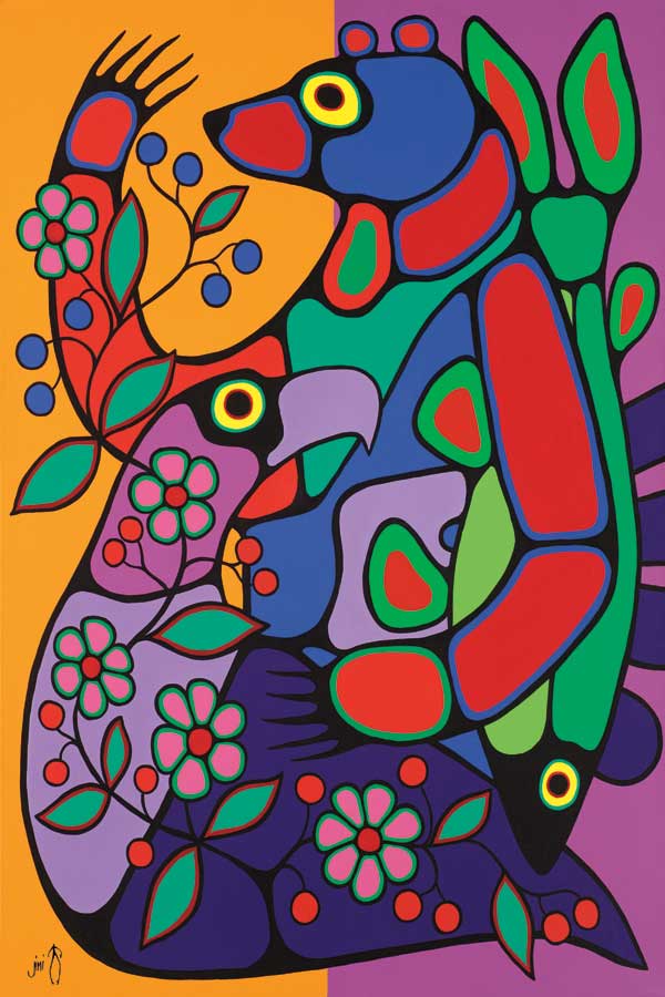 Bountiful Harvest by artist Jim Oskineegish