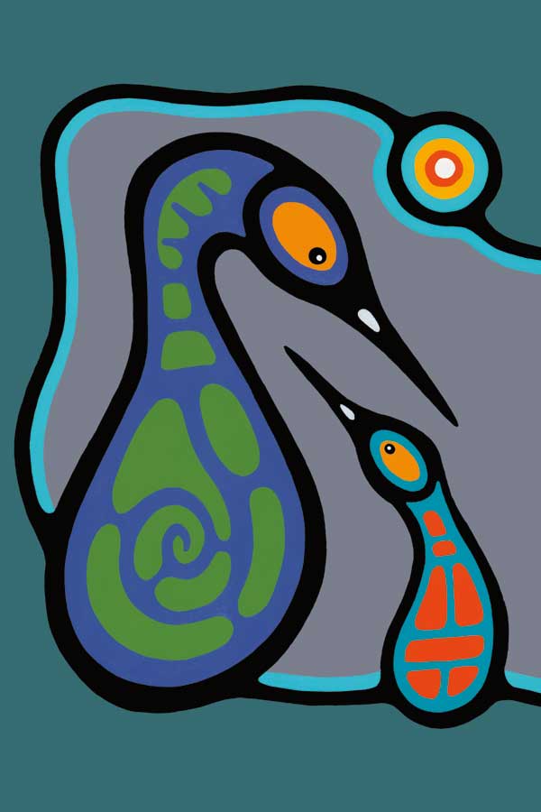 Family Teaching II by artist Bruce Morrisseau