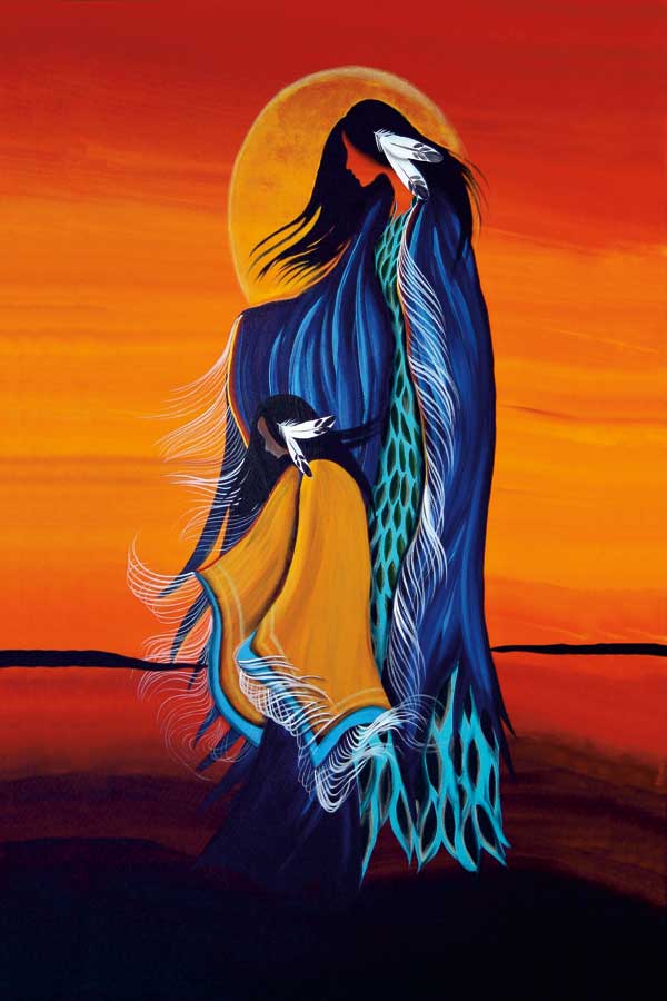 Mother and Daughter by artist Betty Albert