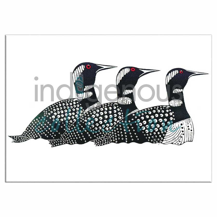Return Of The Loons Magnets by artist Kenojuak Ashevak