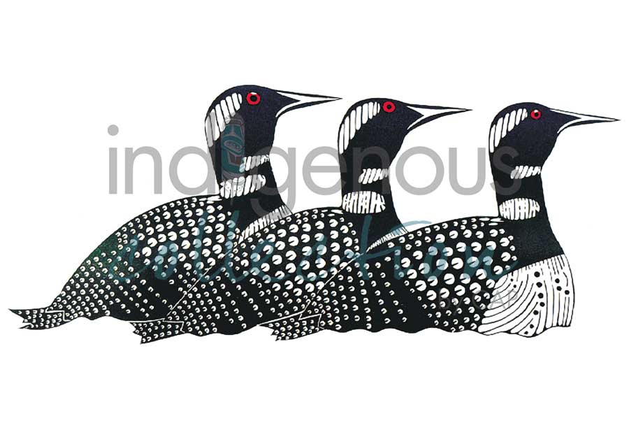 Return Of The Loons by artist Kenojuak Ashevak