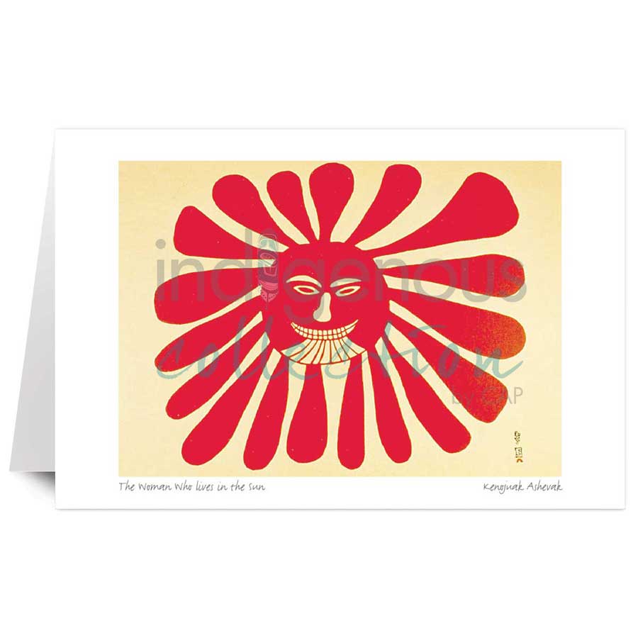 The Woman Lives In/Sun by artist Kenojuak Ashevak