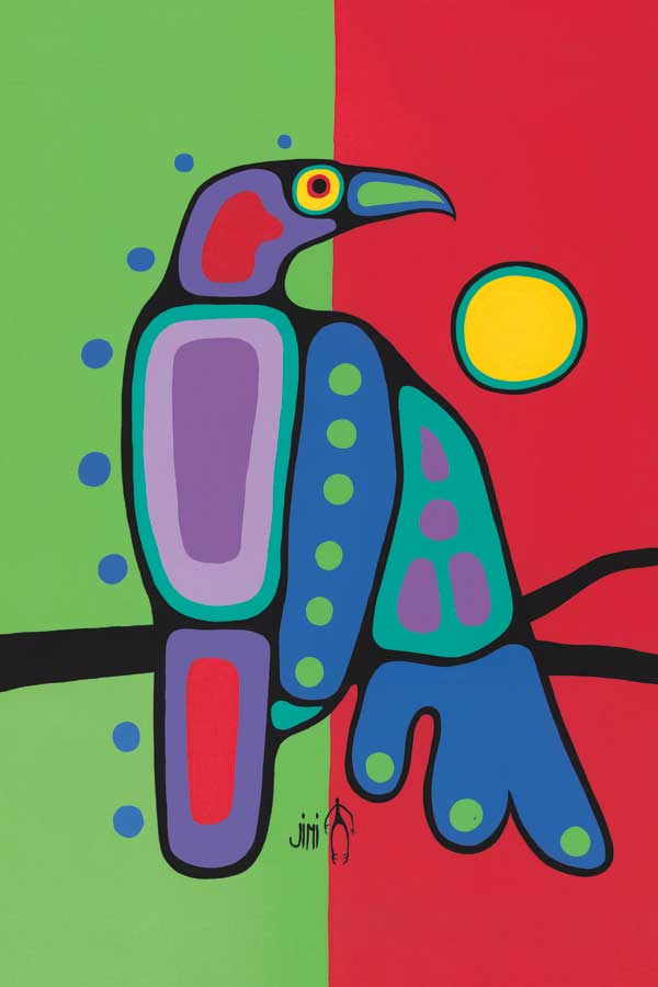 Crow by artist Jim Oskineegish
