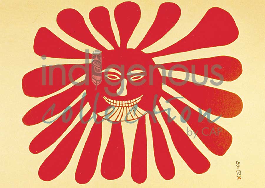 The Woman Lives In/Sun by artist Kenojuak Ashevak