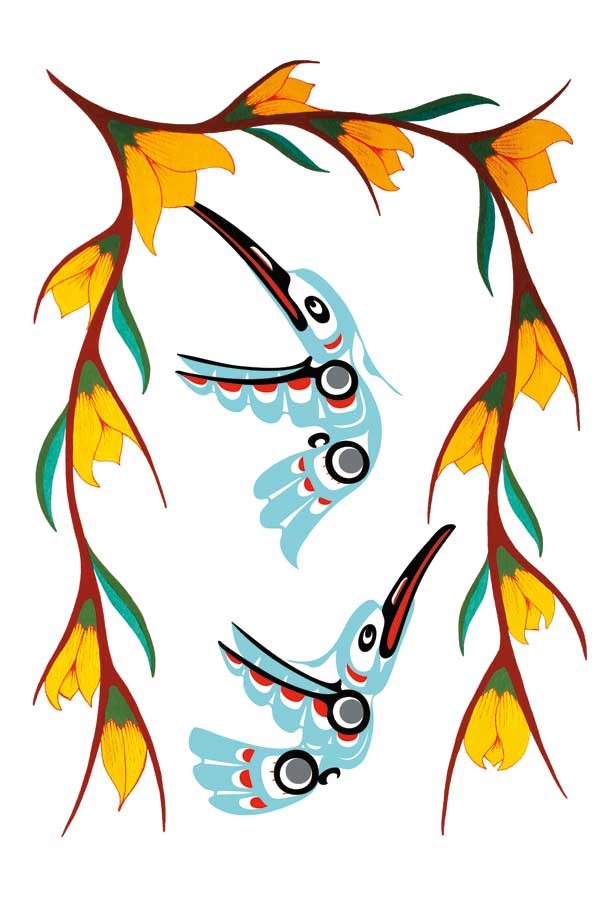 Hummingbirds by artist John A. Sharkey