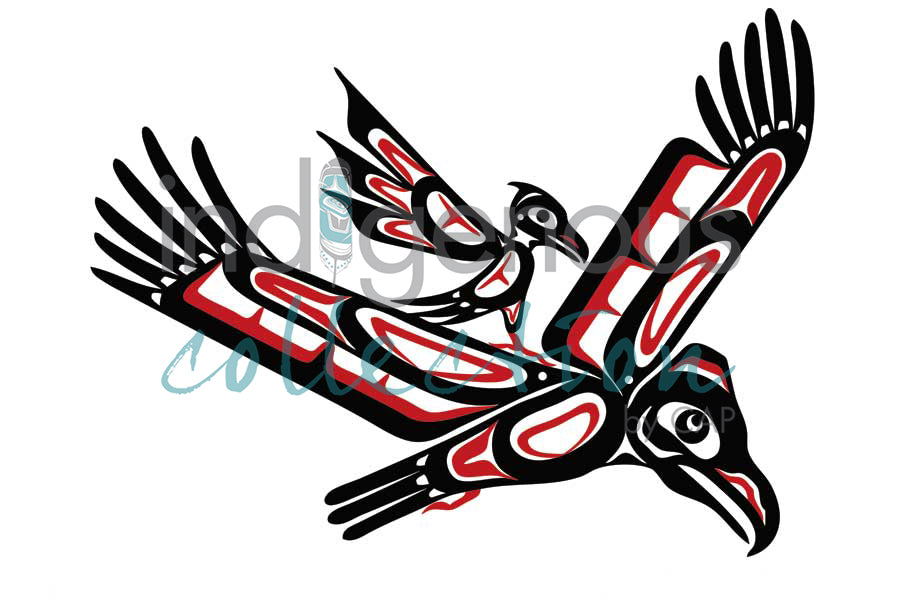 Eagle & Crow by artist Pauline Bull