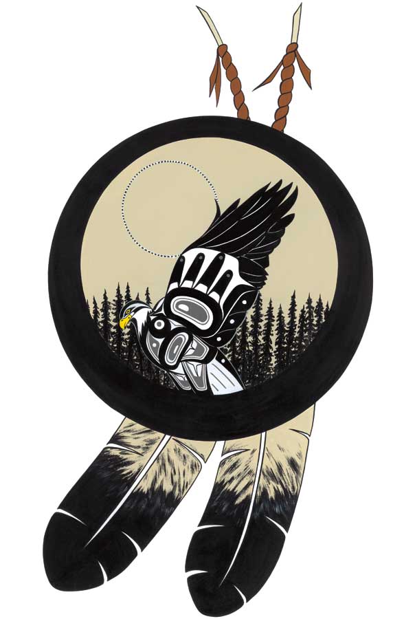 Eagle Feathers by artist Terrence Shorty