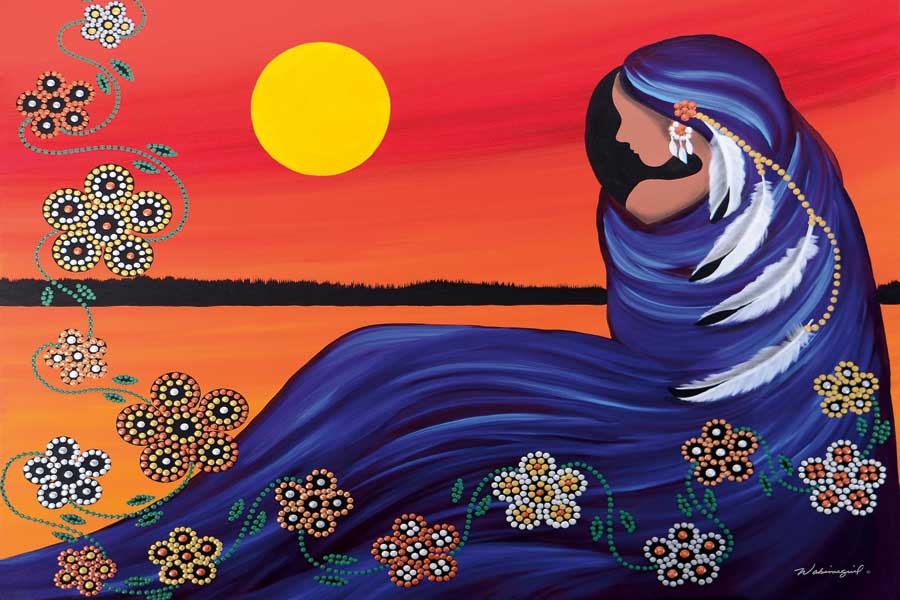 Evening Sun Woman by artist Betty Albert