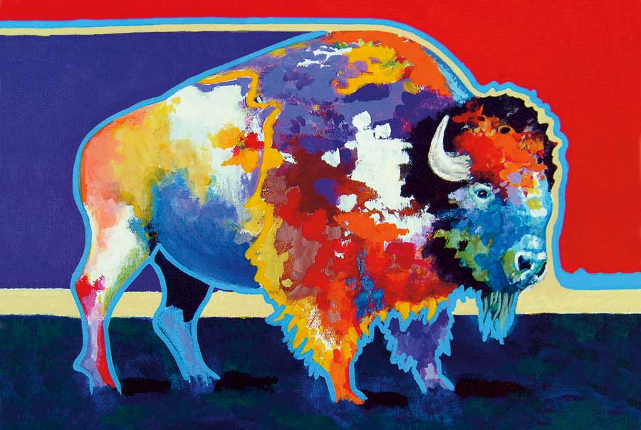 Balloue Bison by artist John Balloue