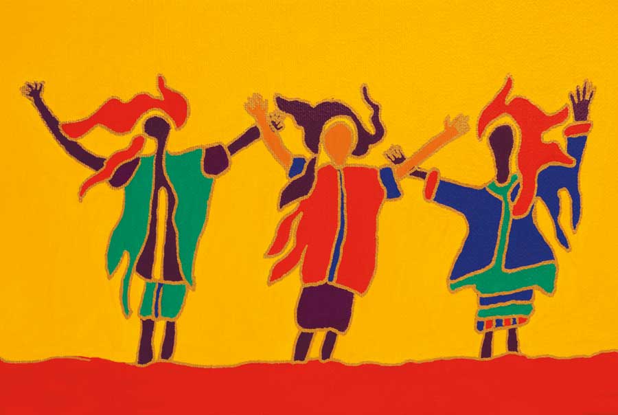 Sunshine Sisters by artist Dawn Oman