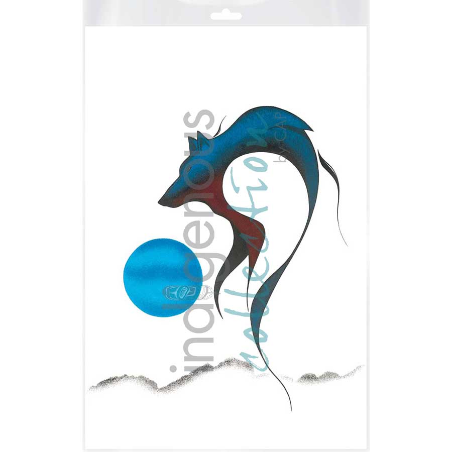 Wolf Spirit I by artist Isaac Bignell - Cree. Indigenous Collection