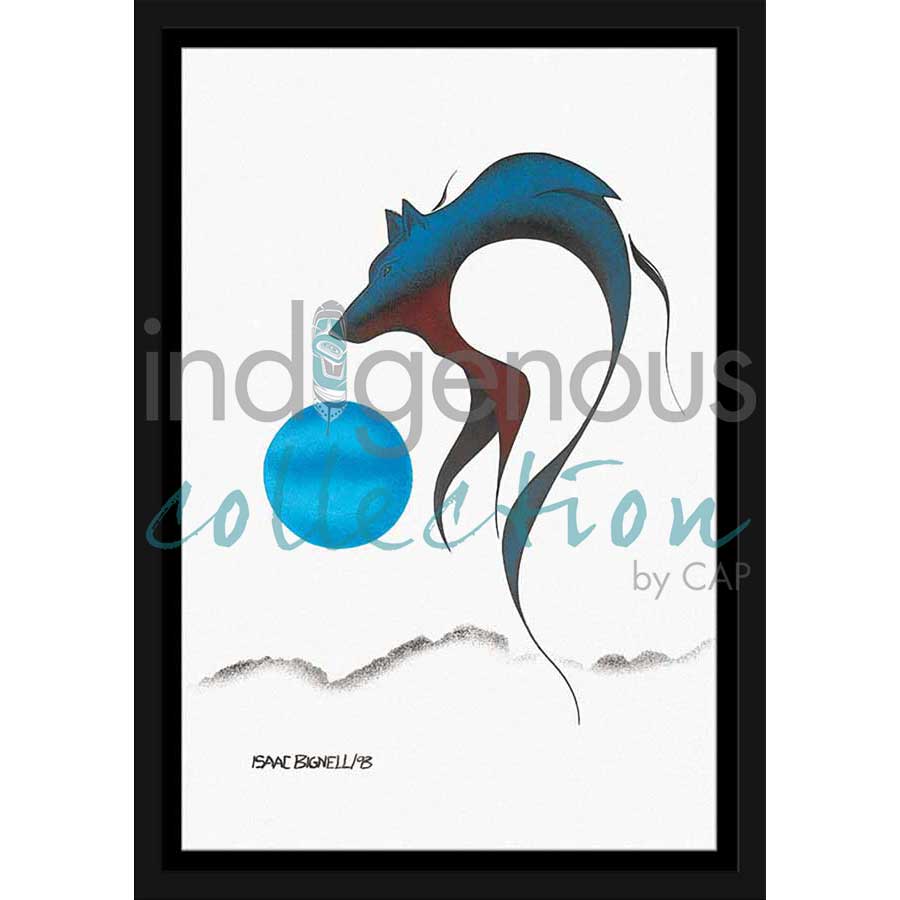 Wolf Spirit I by artist Isaac Bignell - Cree. Indigenous Collection