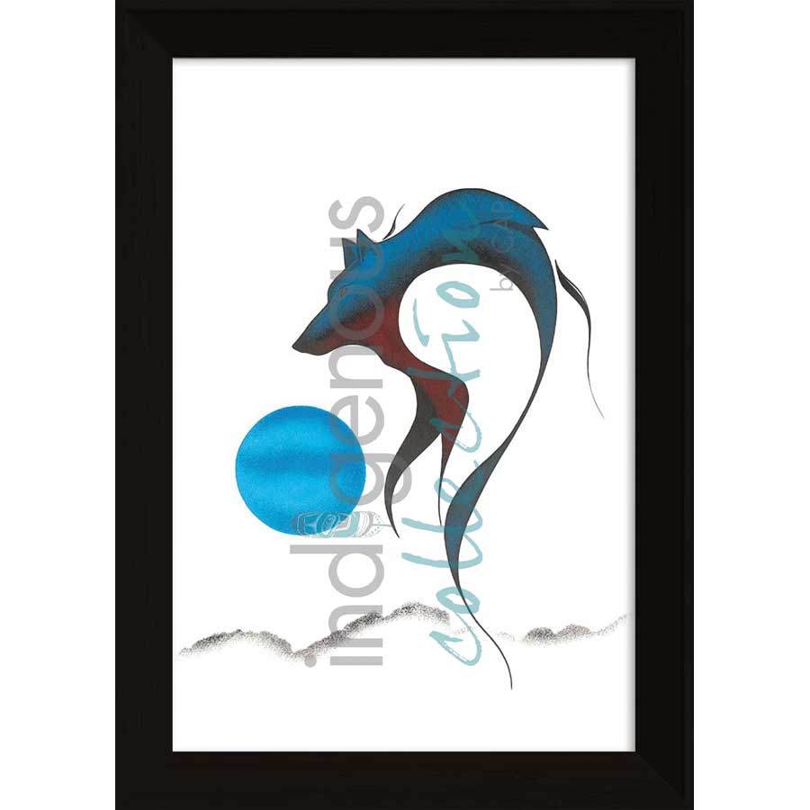Wolf Spirit I by artist Isaac Bignell - Cree. Indigenous Collection
