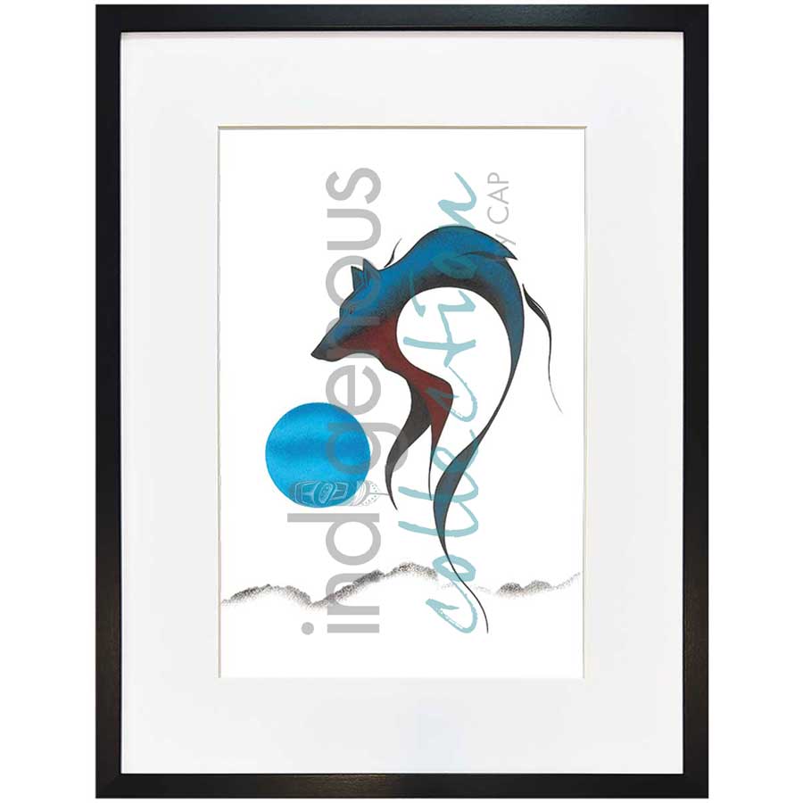 Wolf Spirit I by artist Isaac Bignell - Cree. Indigenous Collection