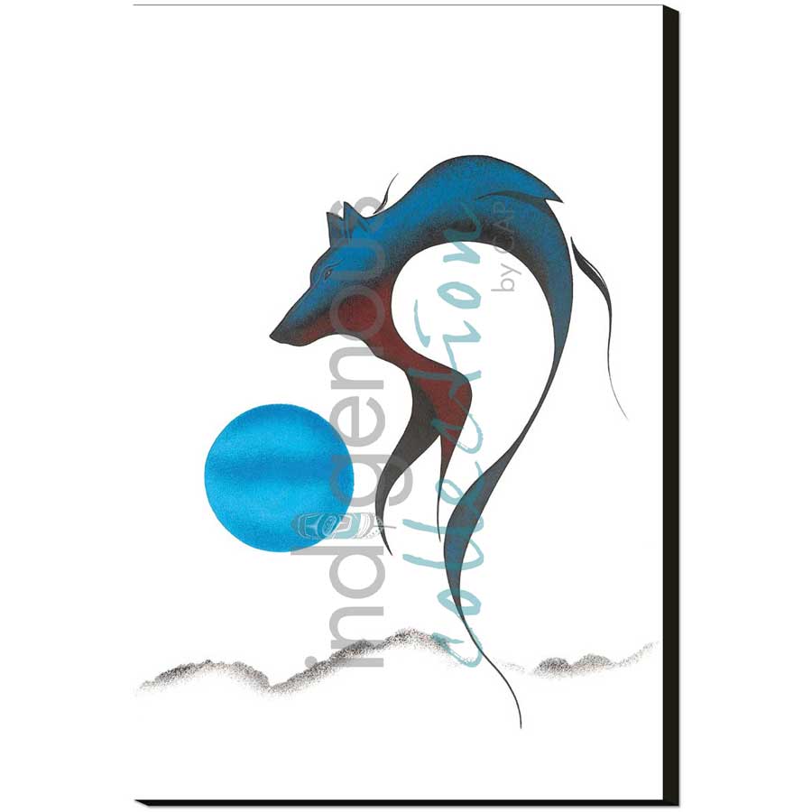 Wolf Spirit I by artist Isaac Bignell - Cree. Indigenous Collection