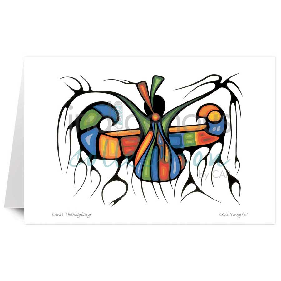 Canoe Thanksgiving by artist Cecil Youngfox
