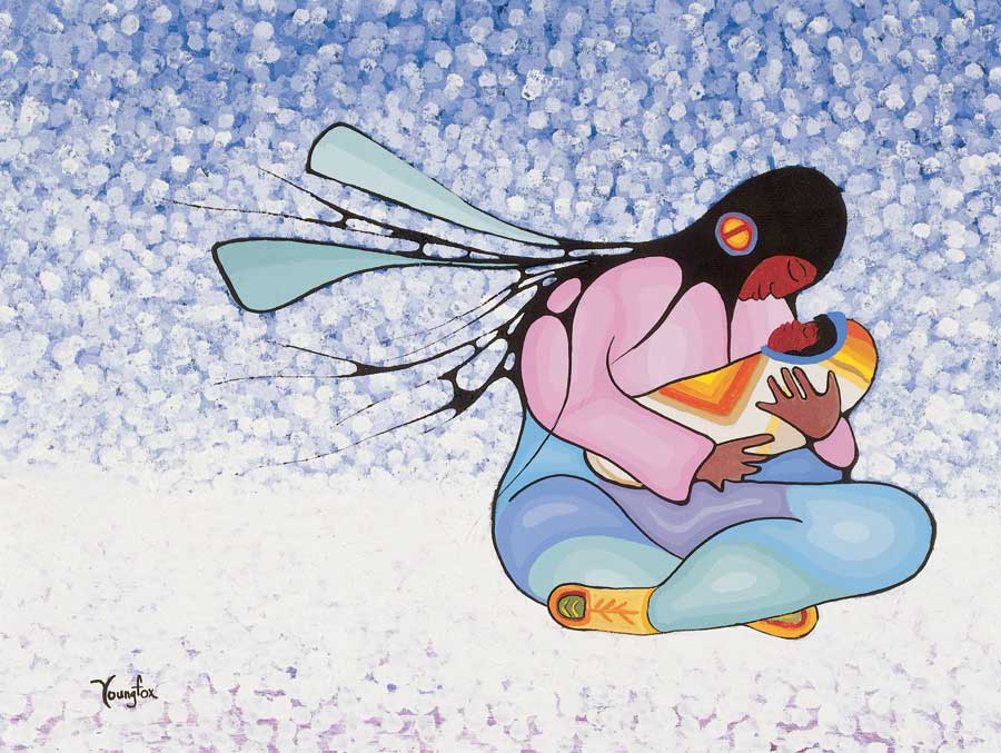 Joyous Motherhood by artist Cecil Youngfox