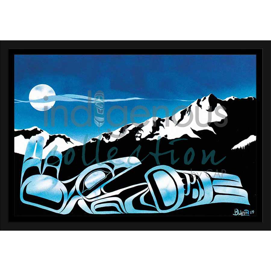 Raven Song by artist Bill Helin - Tsimshian. Indigenous Collection