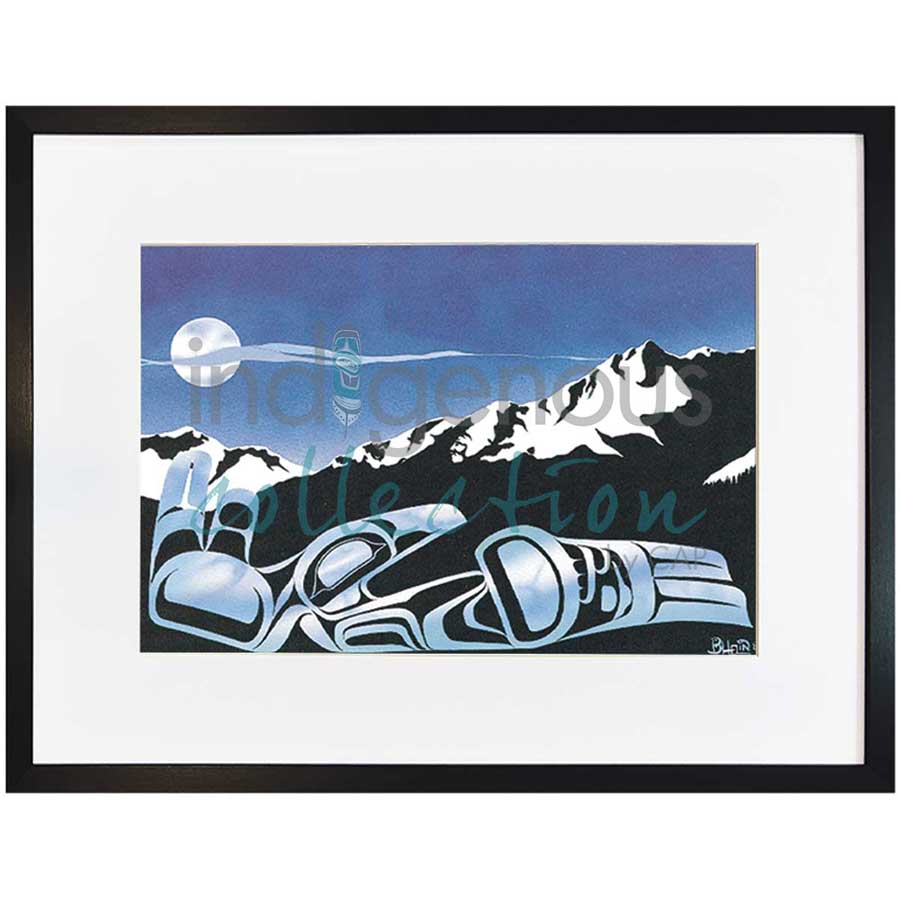Raven Song by artist Bill Helin - Tsimshian. Indigenous Collection