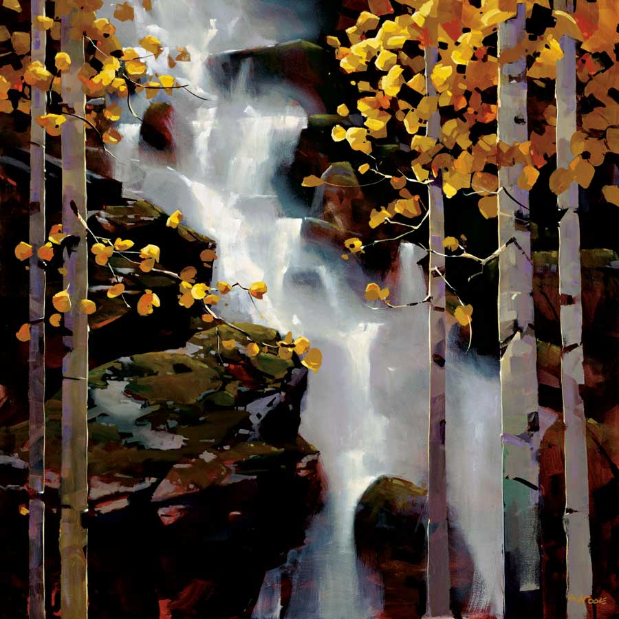 Waterfall by artist Michael O'Toole