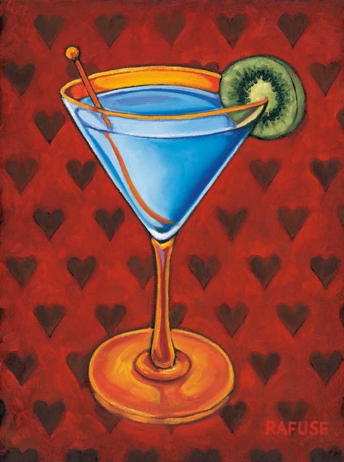 Martini Royale - Hearts by artist  Will Rafuse