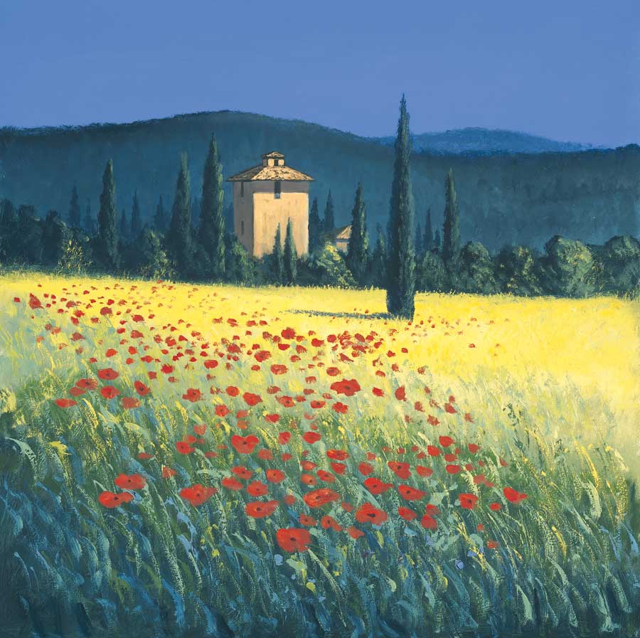 Tuscan Poppies II by artist  David Short