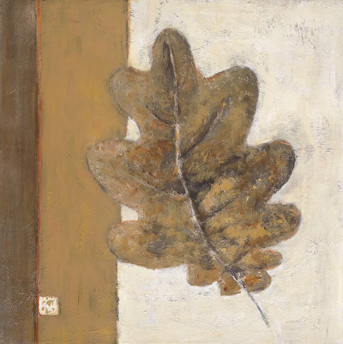 Leaf Impression - Umber by artist  Ursula Salemink-Roos