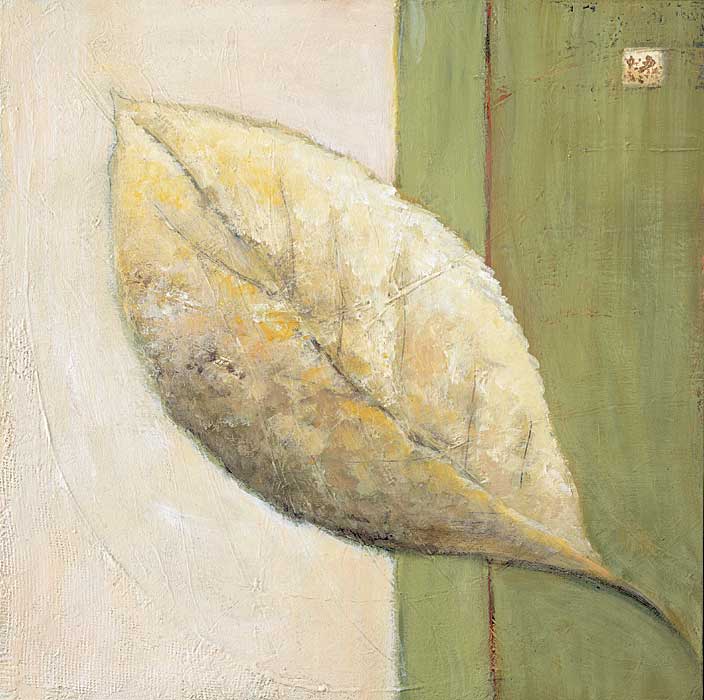 Leaf Impression - Olive by artist  Ursula Salemink-Roos