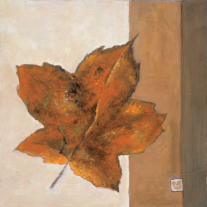Leaf Impression - Rust by artist  Ursula Salemink-Roos