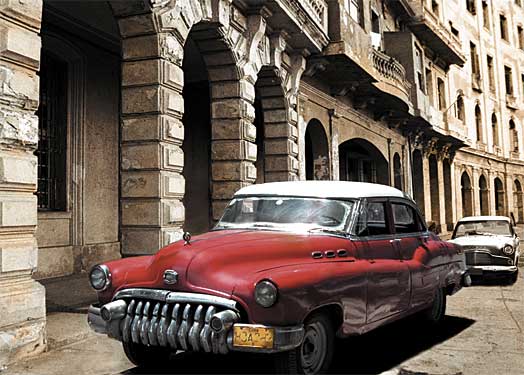 Cuban Cars I by artist  C.J.  Groth