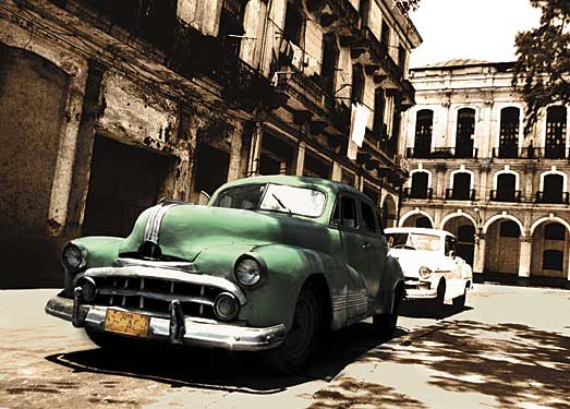 Cuban Cars II by artist  C.J.  Groth