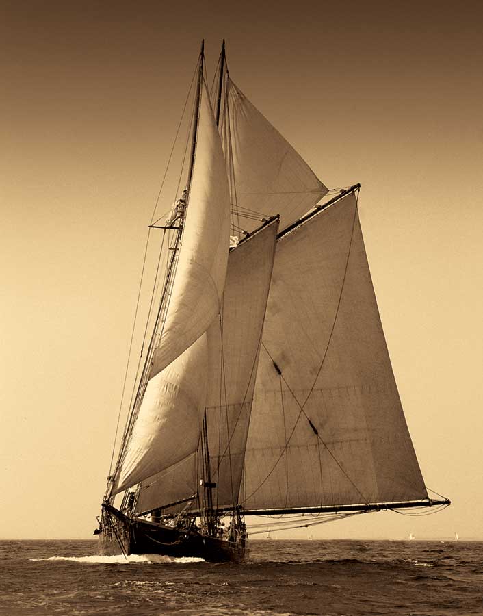 Under Sail I by artist  Frederick J.  LeBlanc