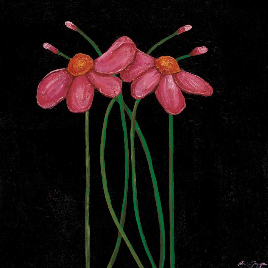 Petites Fleurs Roses by artist  Jocelyne Anderson-Tapp