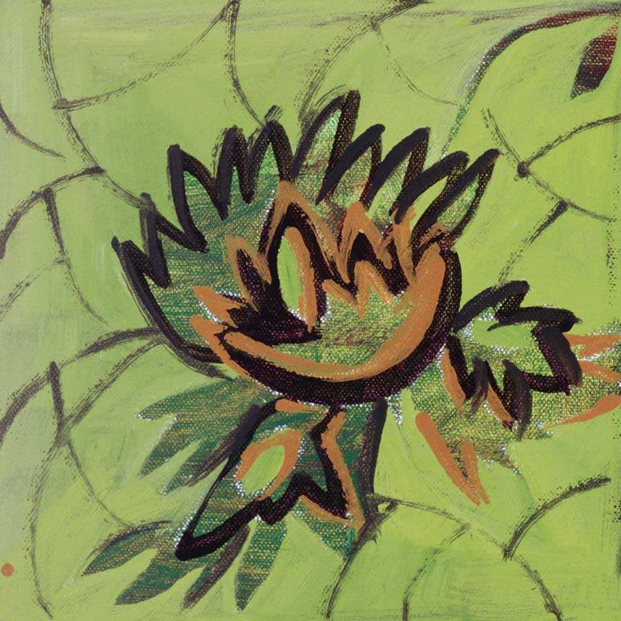 Floral Square II by artist  Gail Altschuler