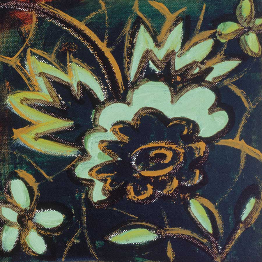 Floral Square IV by artist  Gail Altschuler