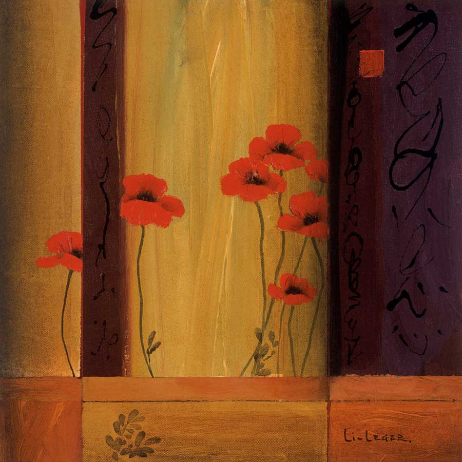 Poppy Tile I by artist  Don Li-Leger
