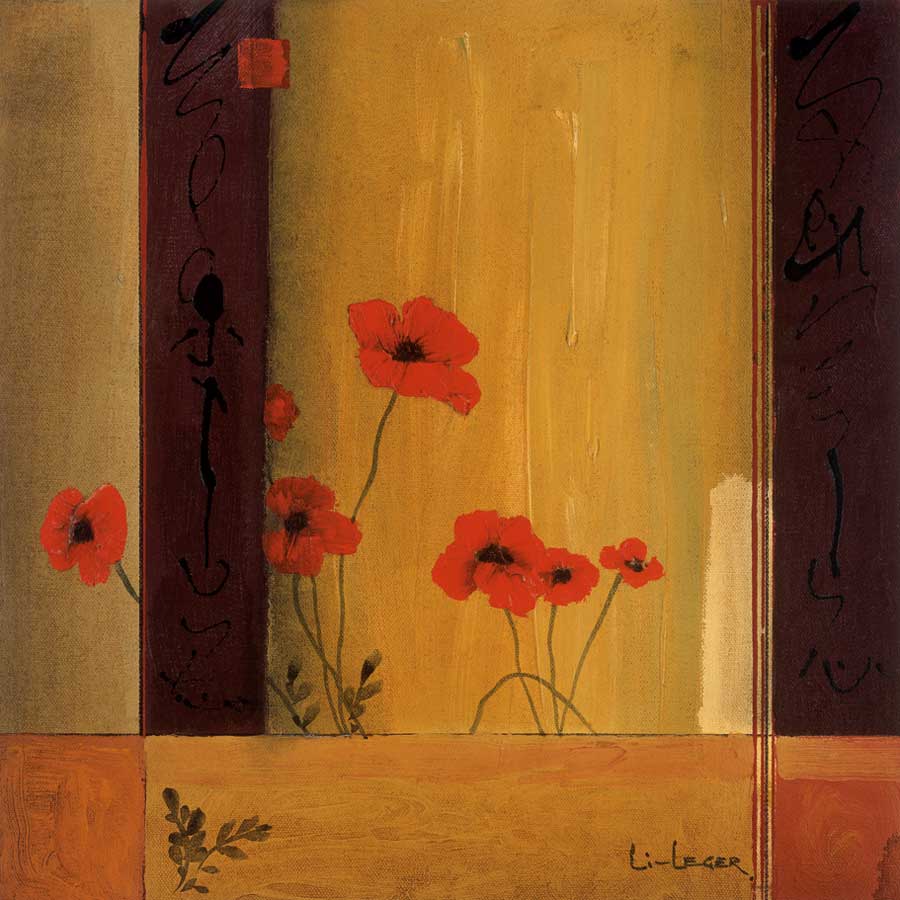 Poppy Tile II by artist  Don Li-Leger