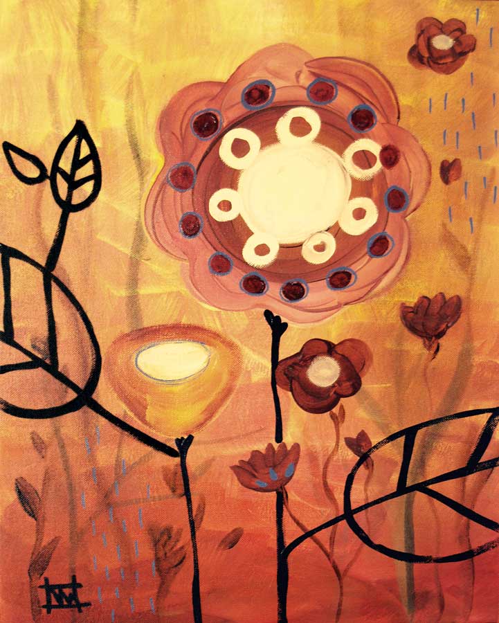 Blooming Happiness by artist  Natasha Wescoat