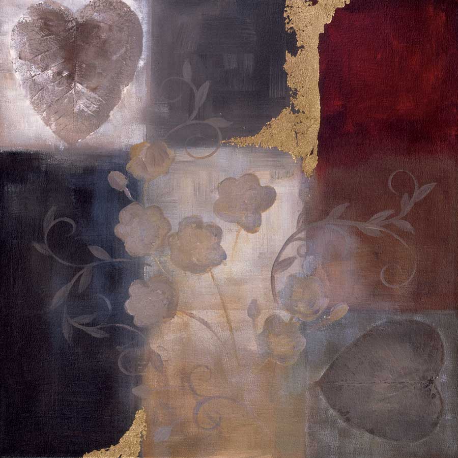 Autumn Accent Floral I by artist Laurie Maitland