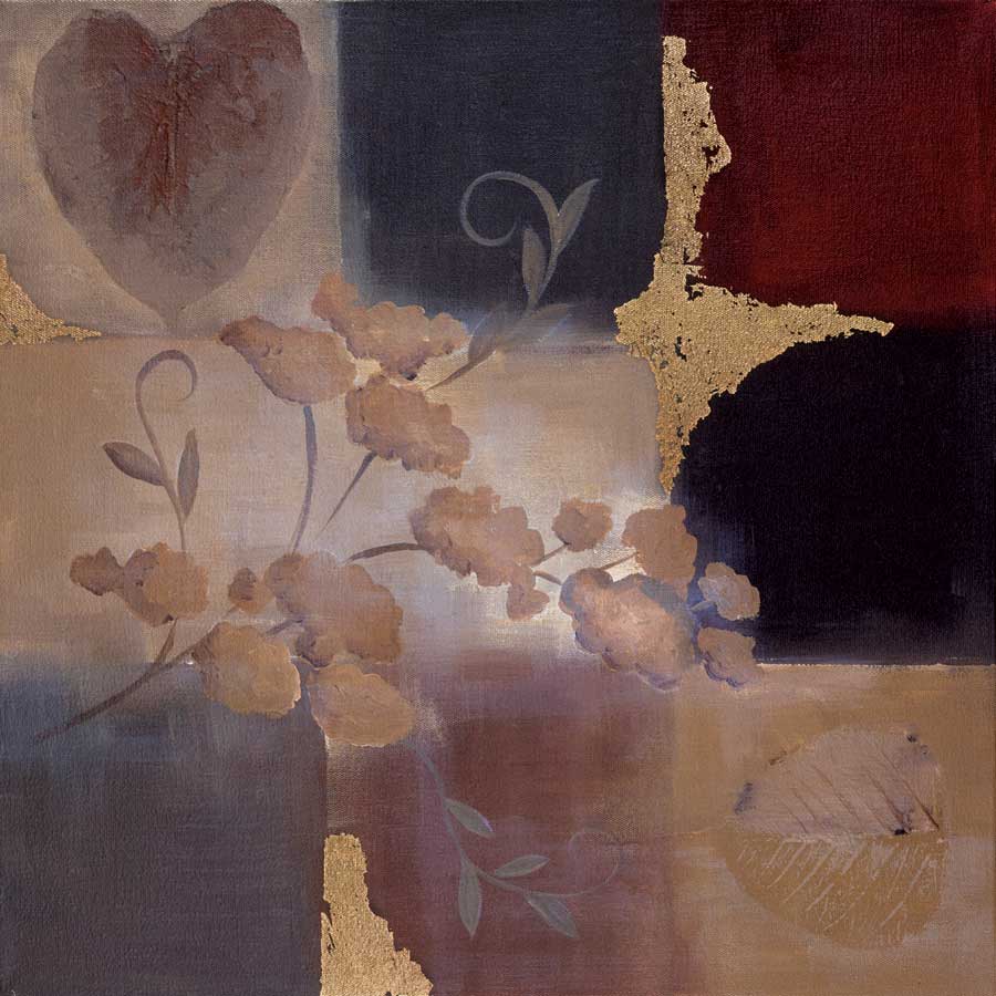 Autumn Accent Floral II by artist Laurie Maitland