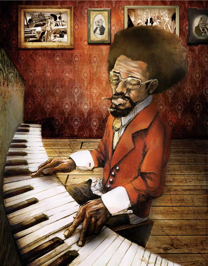 The Pianist by artist Adam Perez