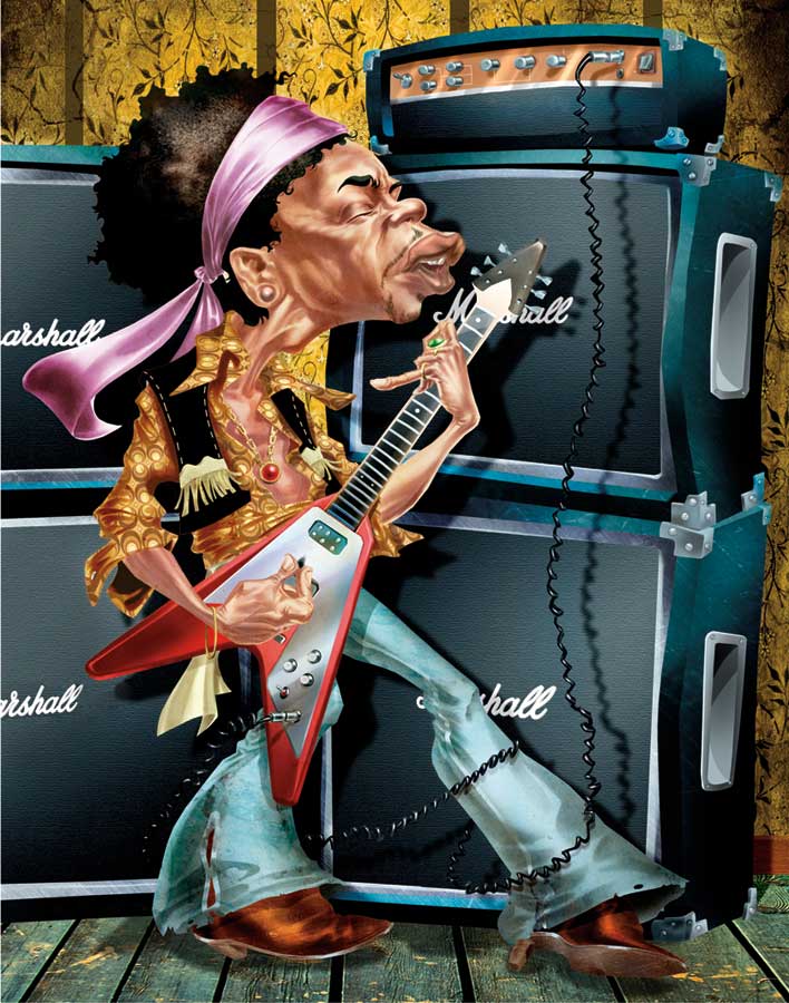 The Young Guitarist by artist Adam Perez