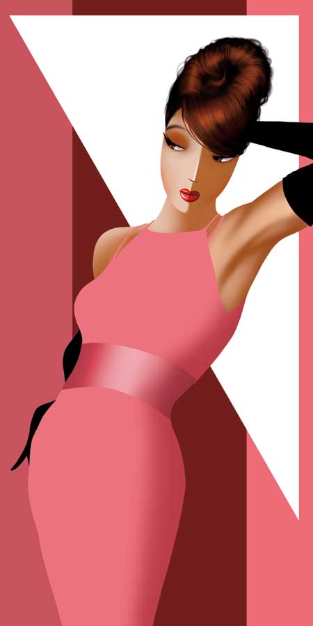 Alexandra Posing by artist Jordan Bravo