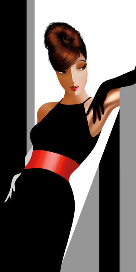 Sharon in Grays by artist Jordan Bravo