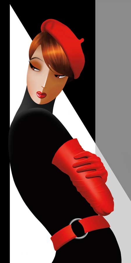 Natasha in Shadows by artist Jordan Bravo