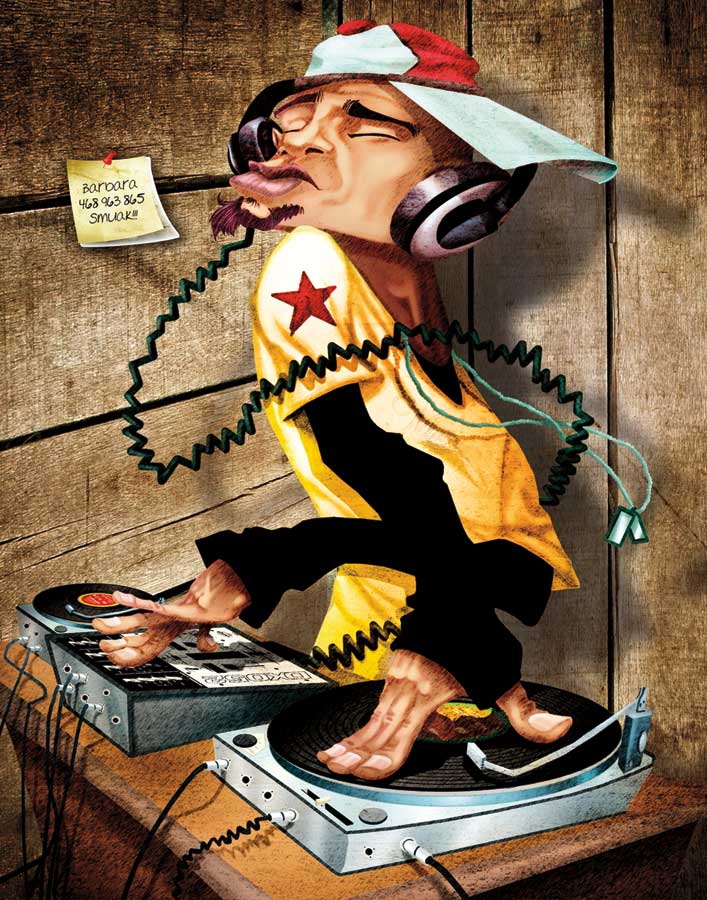 DJ Love by artist Adam Perez